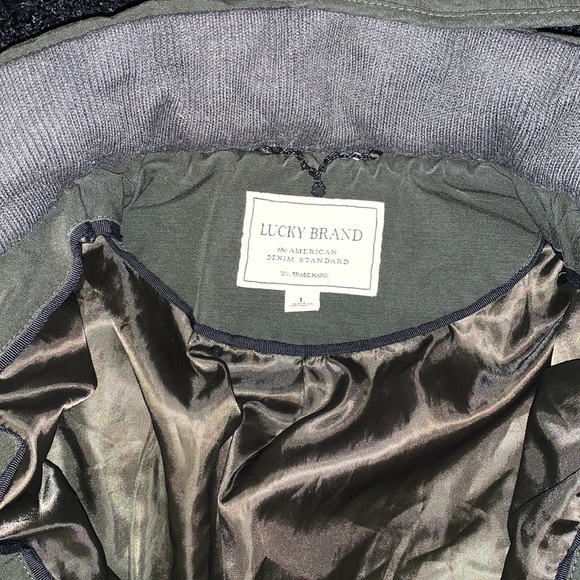Lucky Brand Green Winter Parka with Removable Hood - Women’s Size Large - Picture 7 of 11